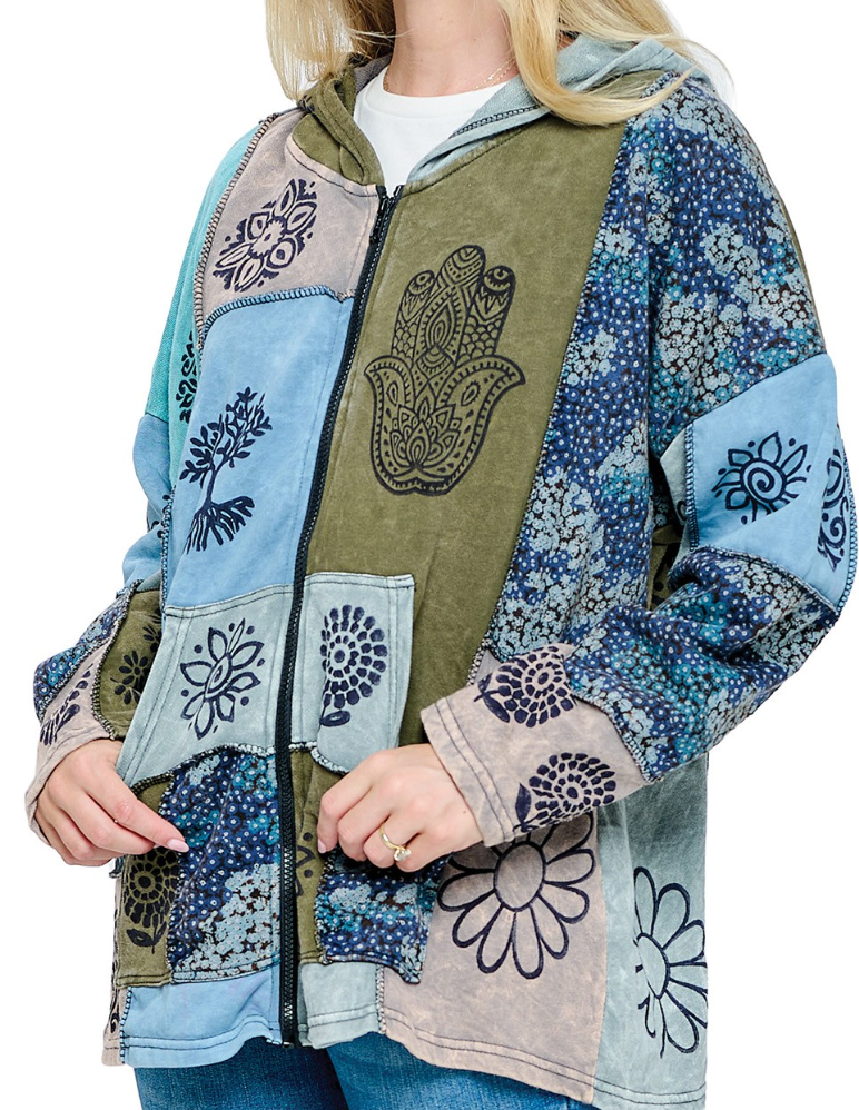 Hoodie Patchwork Jacket MULTI