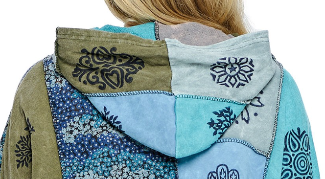 Hoodie Patchwork Jacket MULTI
