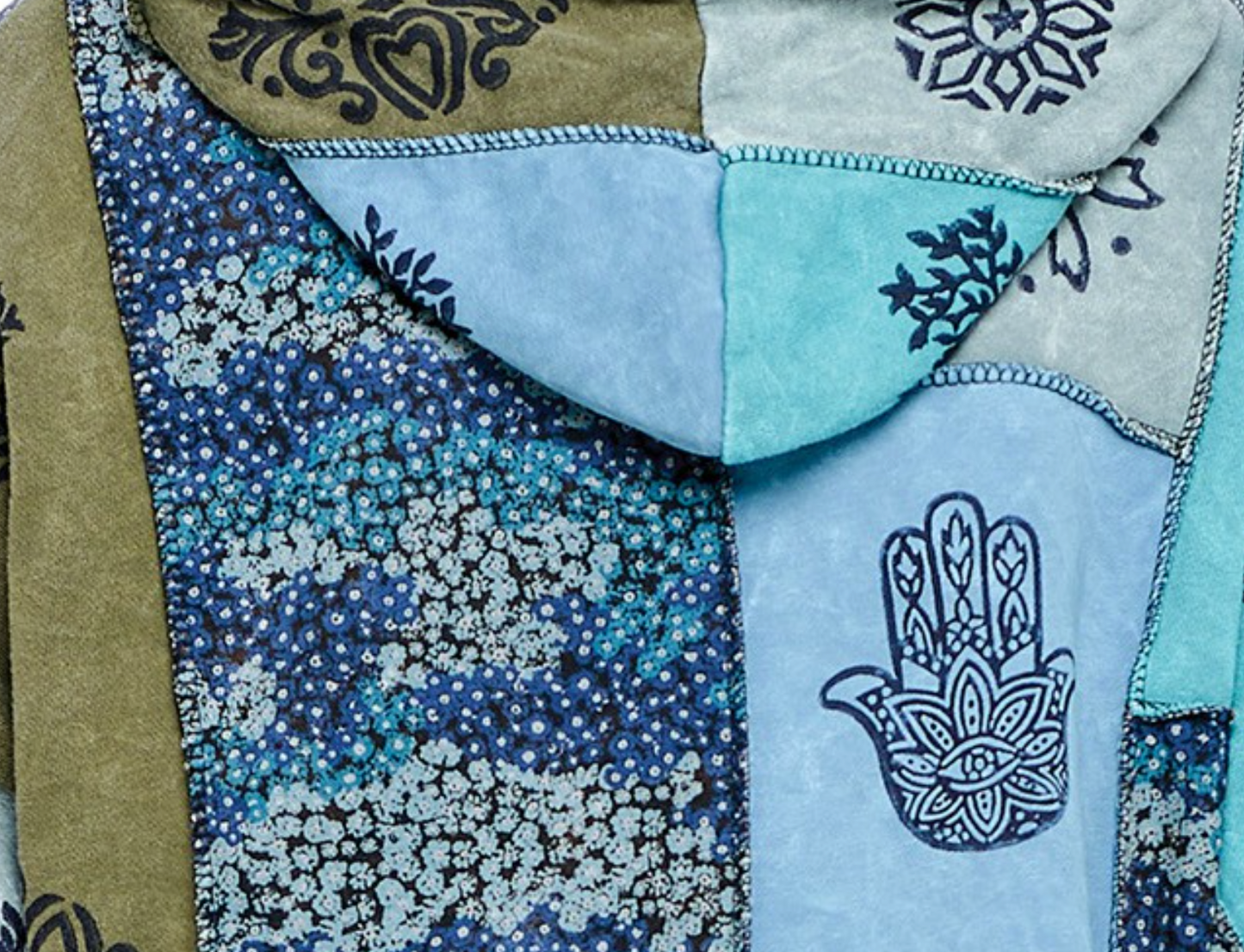 Hoodie Patchwork Jacket MULTI