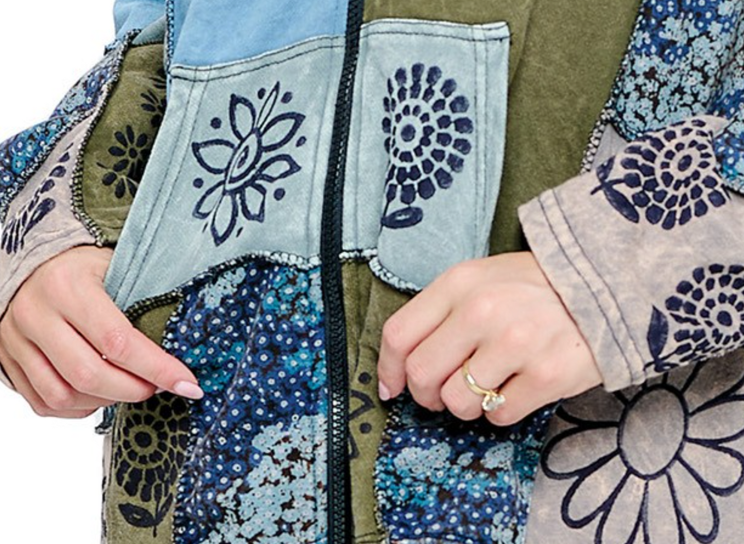 Hoodie Patchwork Jacket MULTI
