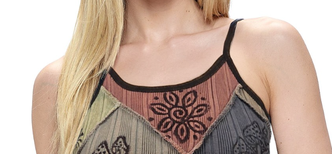 Art Hippie Patchwork Tank MULTI