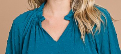 PS Swiss Dot Dress DEEP TURQUOISE
