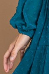 PS Swiss Dot Dress DEEP TURQUOISE
