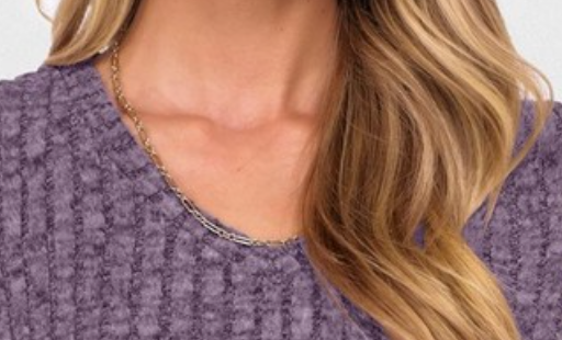 Diamond Lace Sweater PURPLE