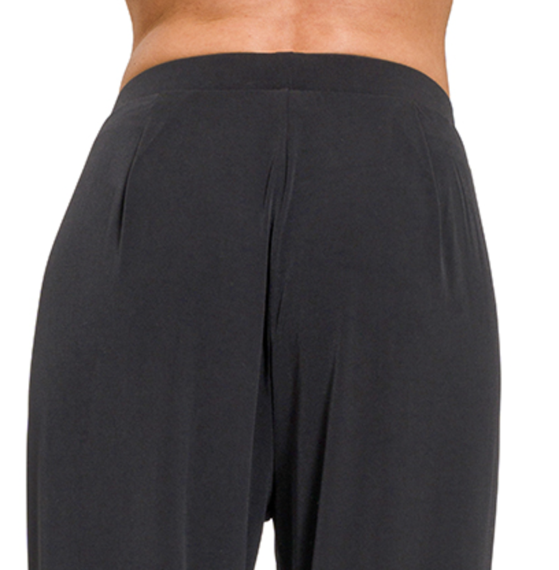 ITY Pleated Waist Pants BLACK 26.5"