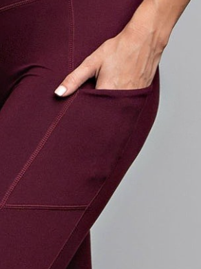 Butter Soft Legging W/ Pockets CASSIS