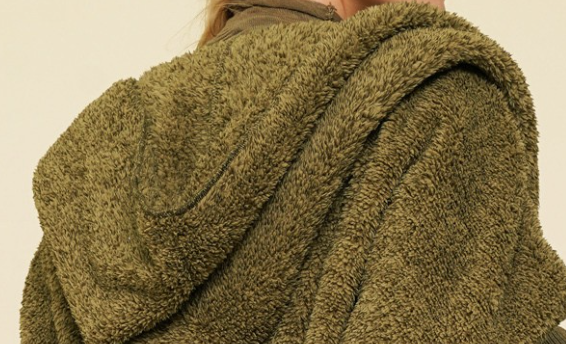 Oversize Hoodie Cardi MOSS