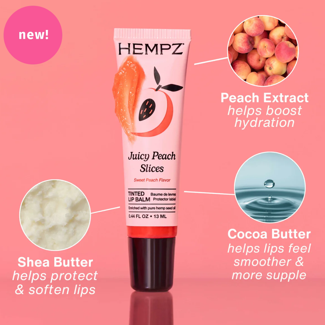 Hempz Juicy Peach Slices lip balm