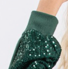 Holiday Sequin Bishop EMERALD