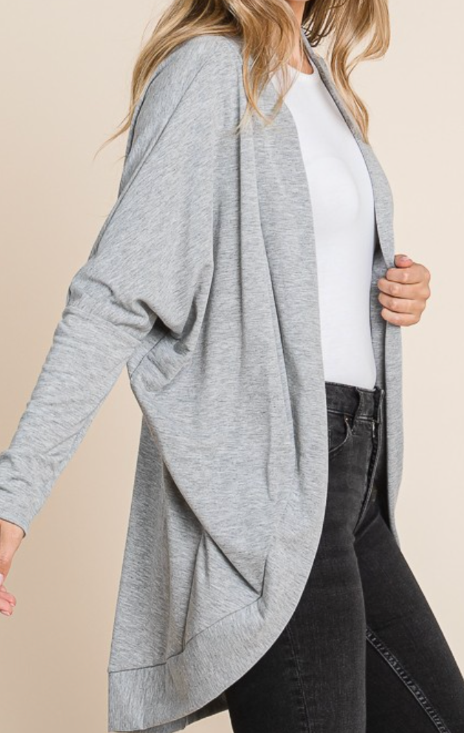 Baby Soft Terry Cardigan GREY