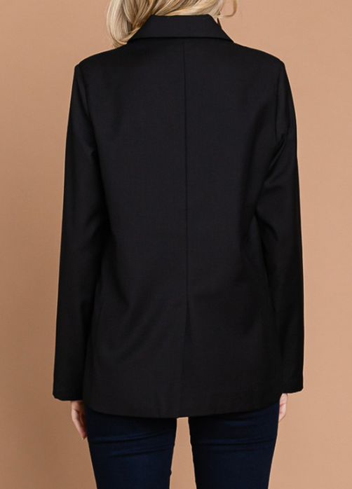 Double Breasted Tailored Jacket BLACK
