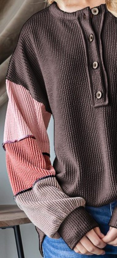 Color Block Urban Rib BROWN