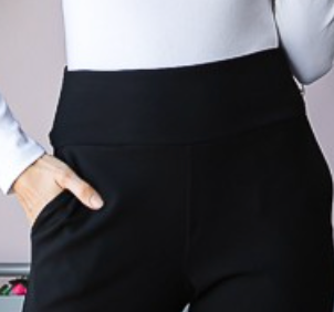 Flare Pocketed Pants BLACK