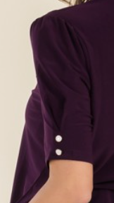 Neck Tying Blouse PLUM
