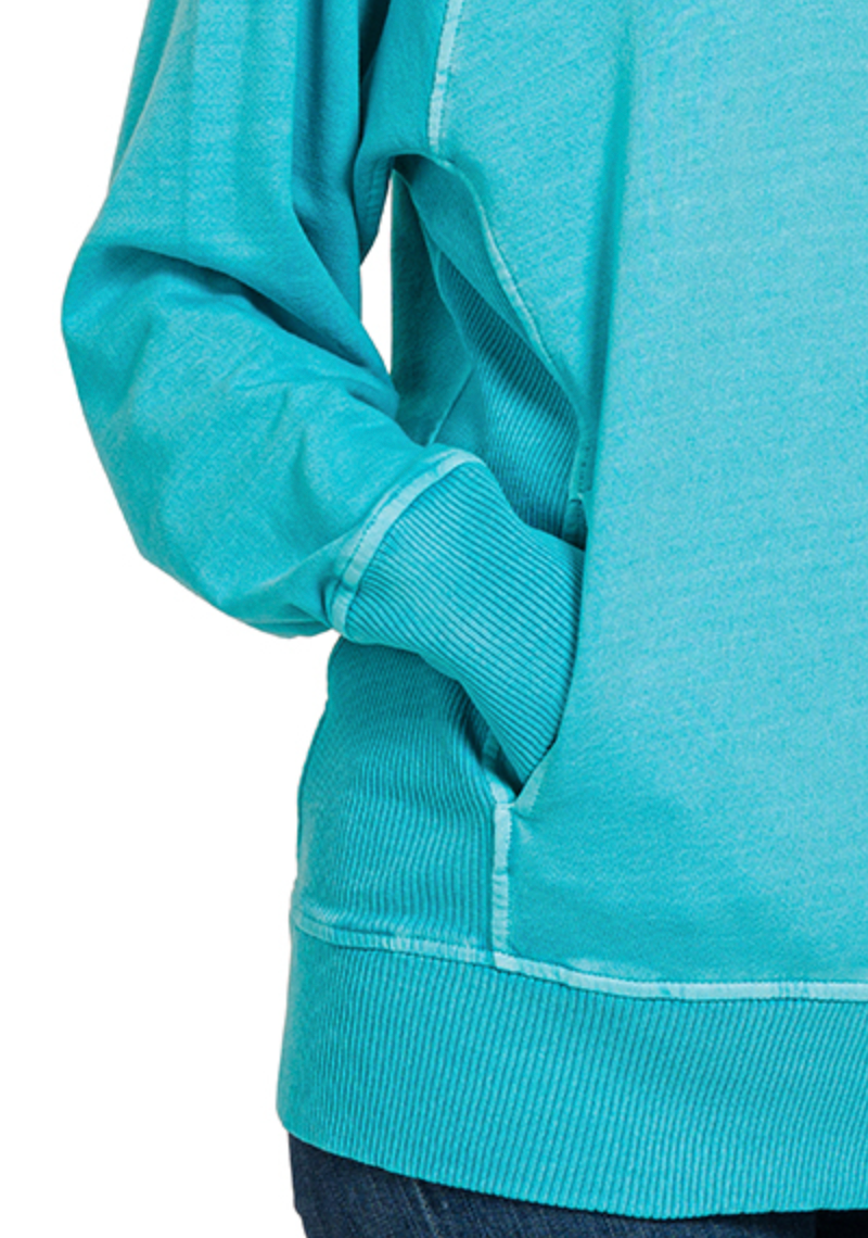 Favorite Pocketed Sweatshirt ICE BLUE