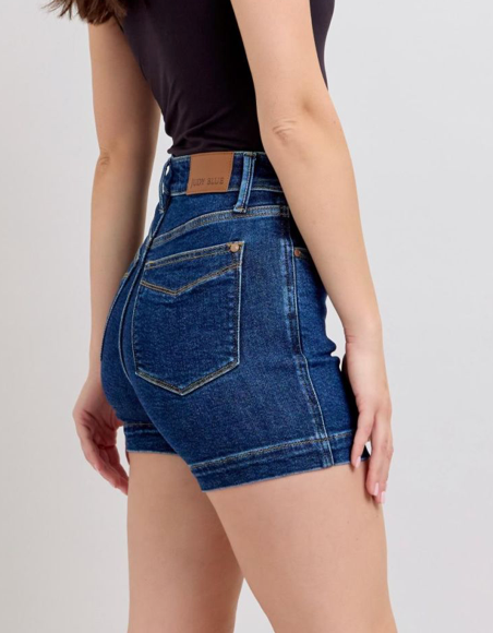 Judy Blue HR Tum Ctrl Shorts 4.75"