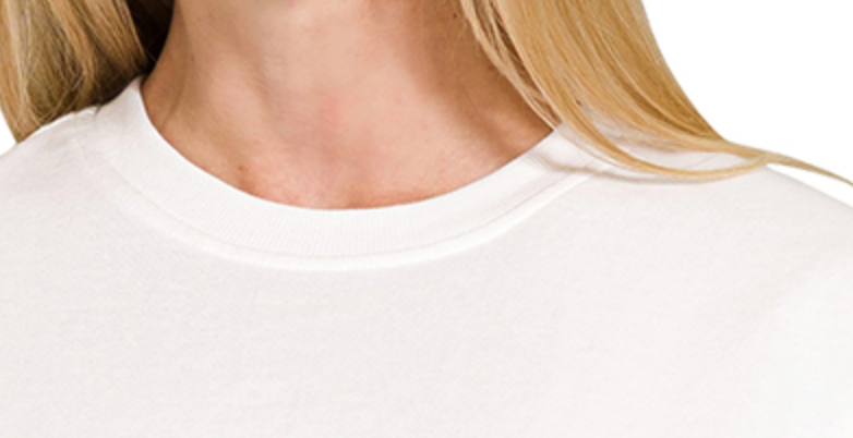 Comfort Cropped Tee WHITE
