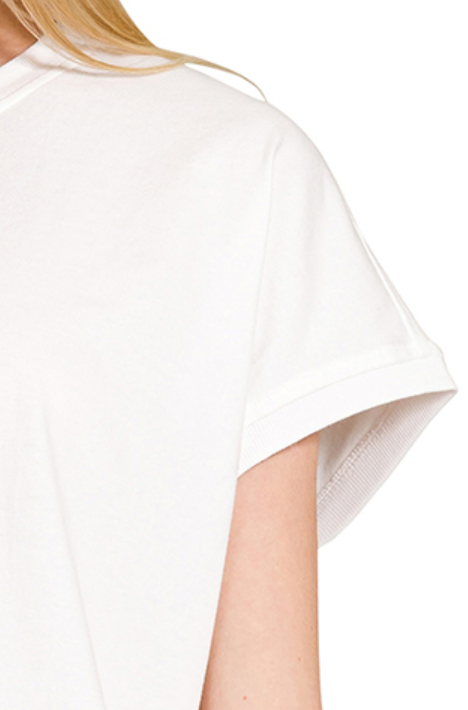 Comfort Cropped Tee WHITE