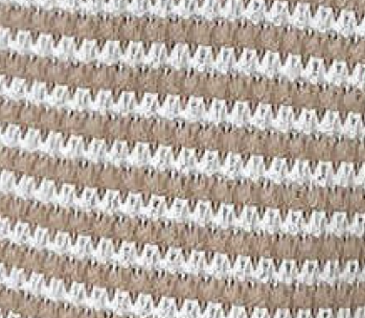 Striped Cap Sleeve Sweater TAUPE