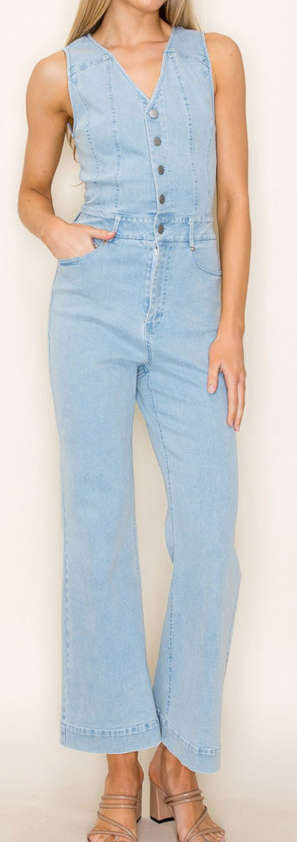 Chambray Button Down Jumper