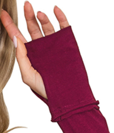 Raglan Sleeve Thumbhole CABERNET