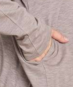 Slub Jersey Hi~Low Tunic MOCHA