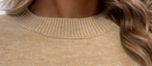 Colorblock Crew Neck Sweater KHAKI