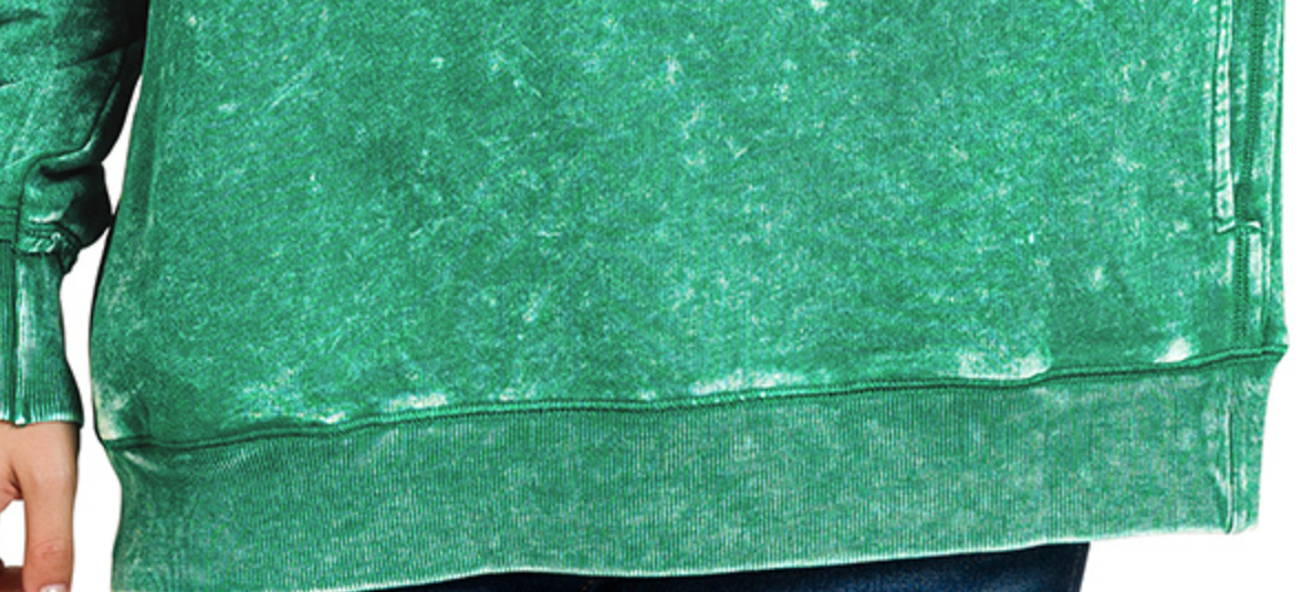 F/Terry Acid Wash Pocket FOREST