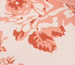 Viscose Floral Sweater SALMON