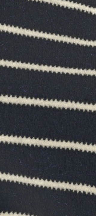 Soft Stripes Relaxed Sweater BLACK