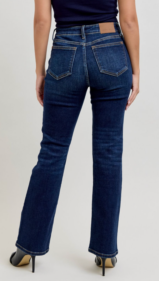 JUDY BLUE Petite Washed Bootcut MR 29"