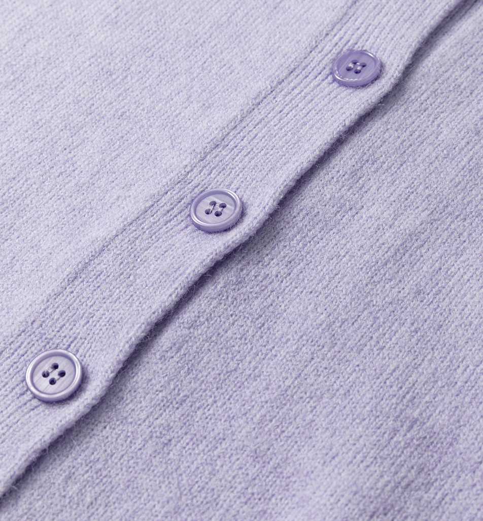 Boxy Button Down Cardi LAVENDER