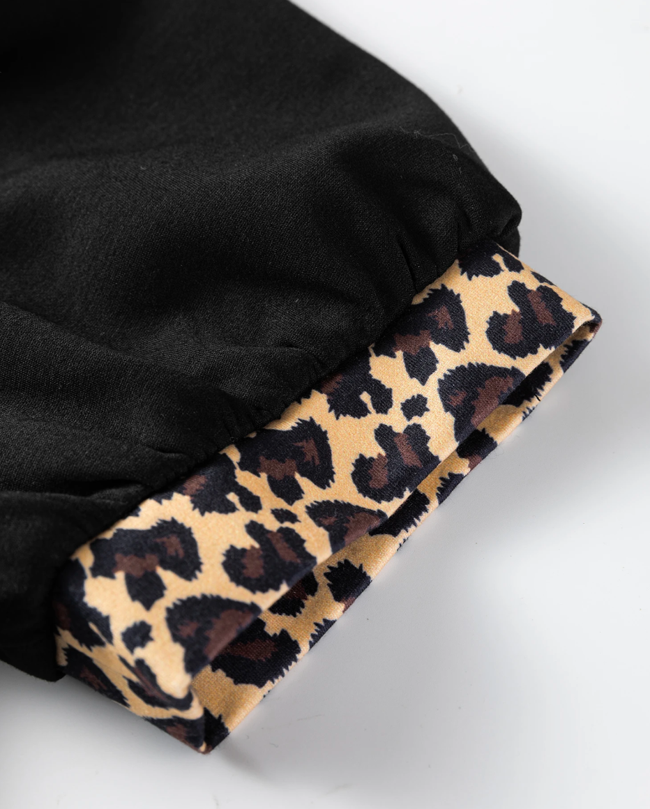 Unapologetic Leopard Dress BLACK