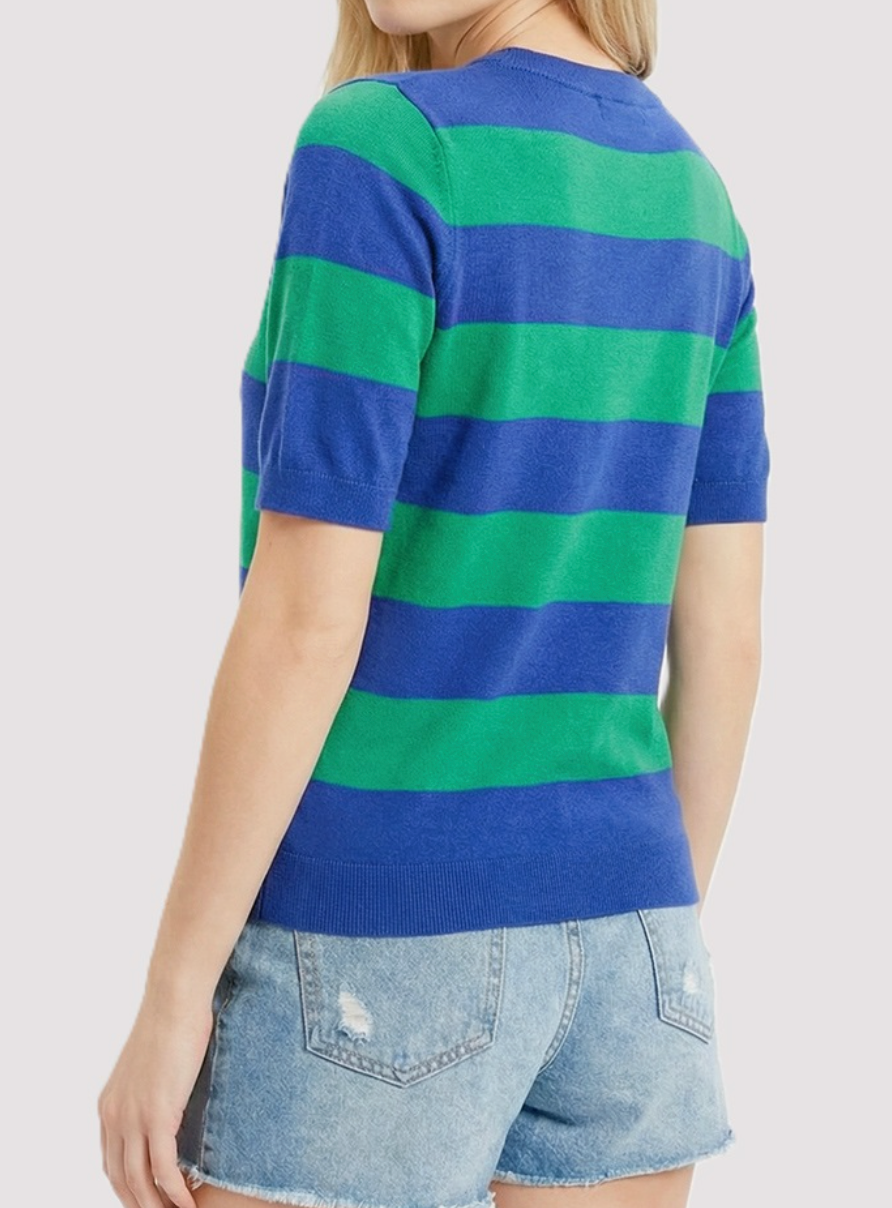 Varsity Rugby Knit Top ROYAL