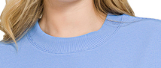 Effortless Ribbed Tee CONEFLOWER