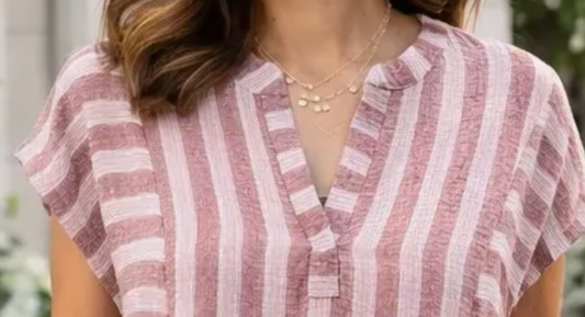 Soft Stripe Serenity BLUSH