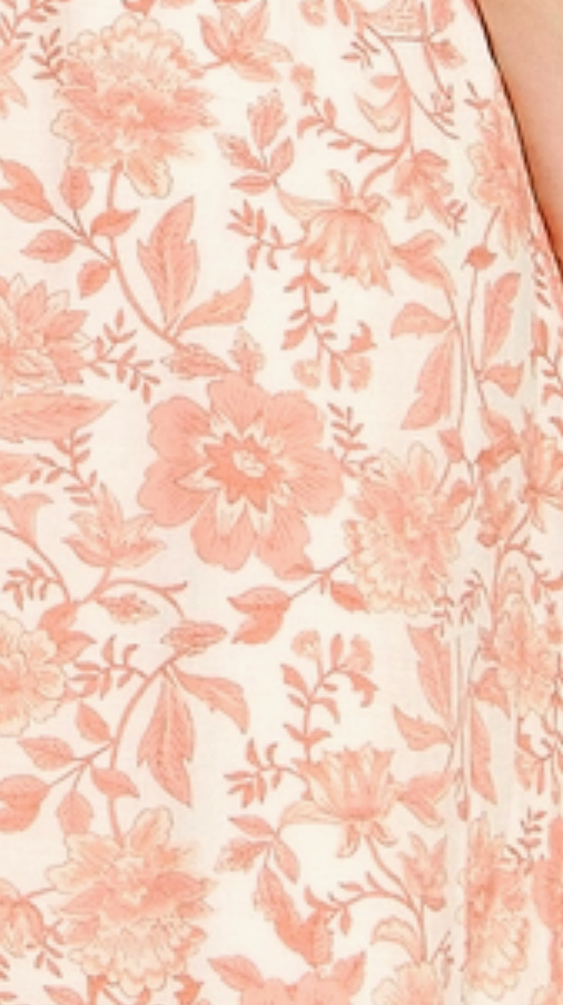 Blushing Petals Dress PEACH