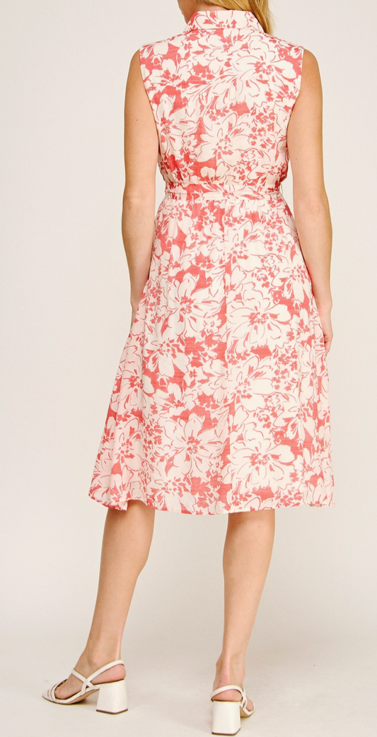 Blushing Petals Dress CORAL
