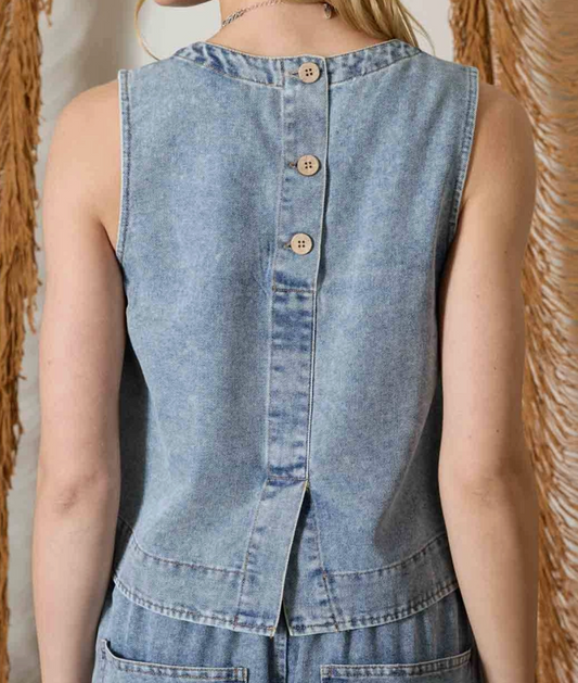 Easygoing Denim Tank