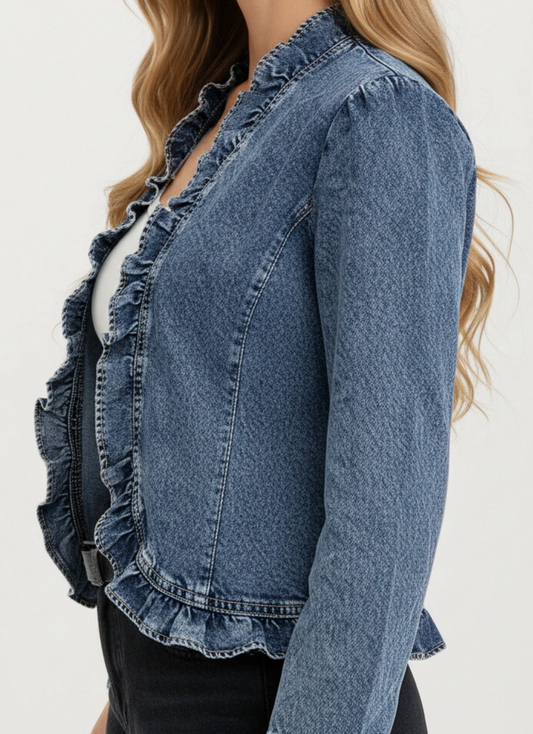 Ruffle & Ready Denim Jacket