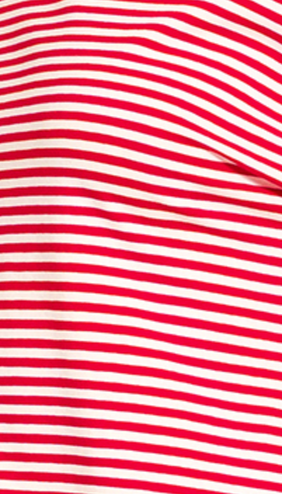 Americana Stripe Pullover RED