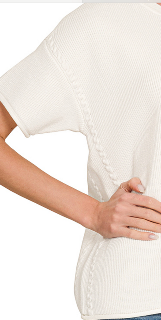 Soft Spoken Knit Sweater IVORY
