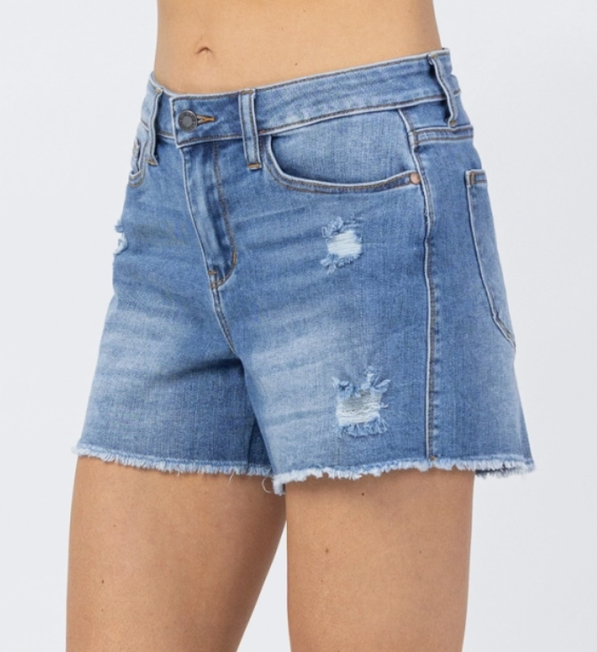 JUDY BLUE Distressed HR 3.75"