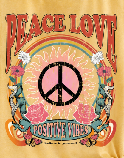 Positive Vibes Tank MUSTARD