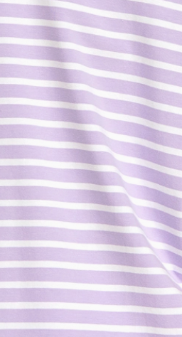 Cottage Stripe Cap Sleeve Top LILAC
