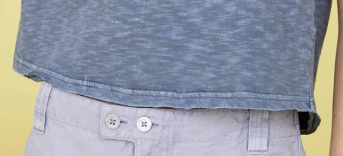 Vintage Lived~In Pocket Tee BLUE