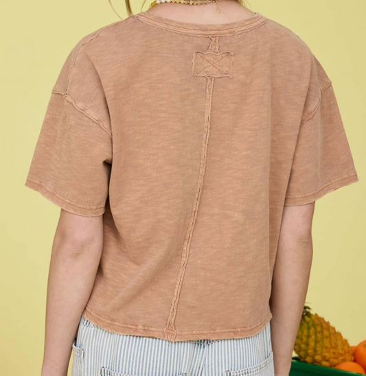 Vintage Lived~In Pocket Tee CLAY