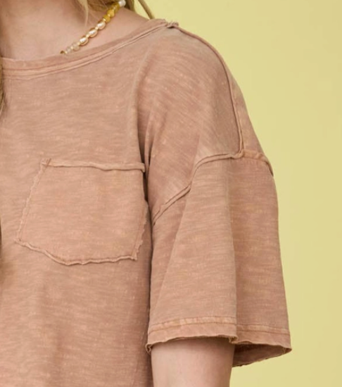 Vintage Lived~In Pocket Tee CLAY