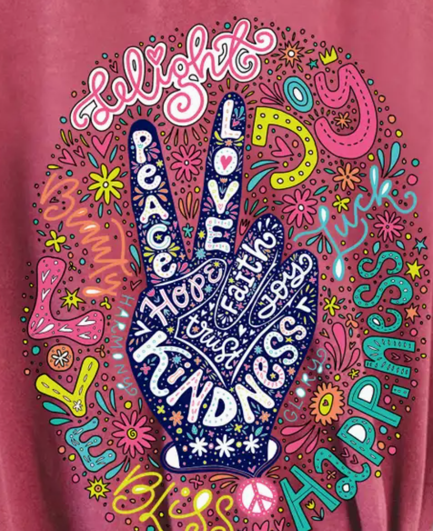 Peaceful Soul Graphic Tee BERRY