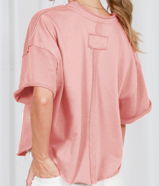 Cloud Nine Cotton Top BLUSH